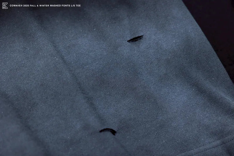 COWAVE 2025 Fall & Winter Wash Fonts L/S Tee