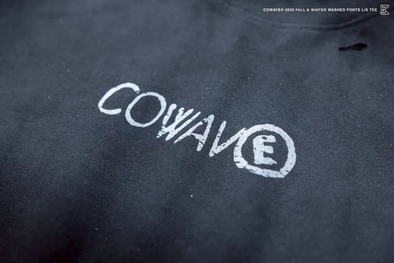 COWAVE 2025 Fall & Winter Wash Fonts L/S Tee