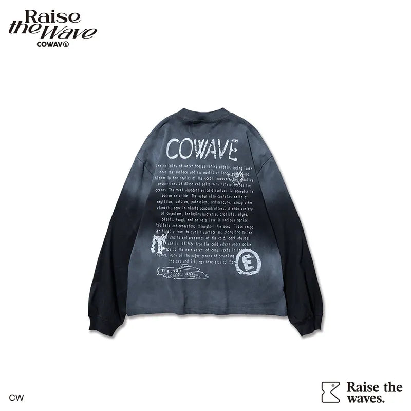 COWAVE 2025 Fall & Winter Wash Fonts L/S Tee