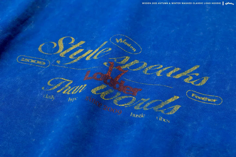 WD 25AW 014 Washed Classic LOGO Hoodie
