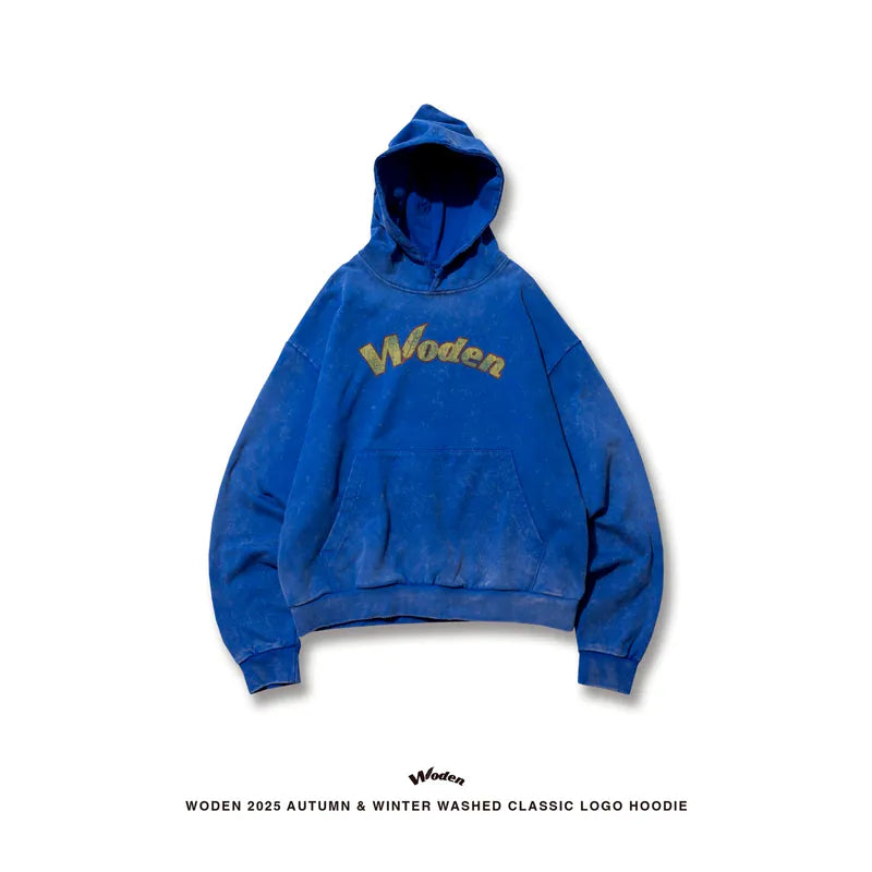 WD 25AW 014 Washed Classic LOGO Hoodie