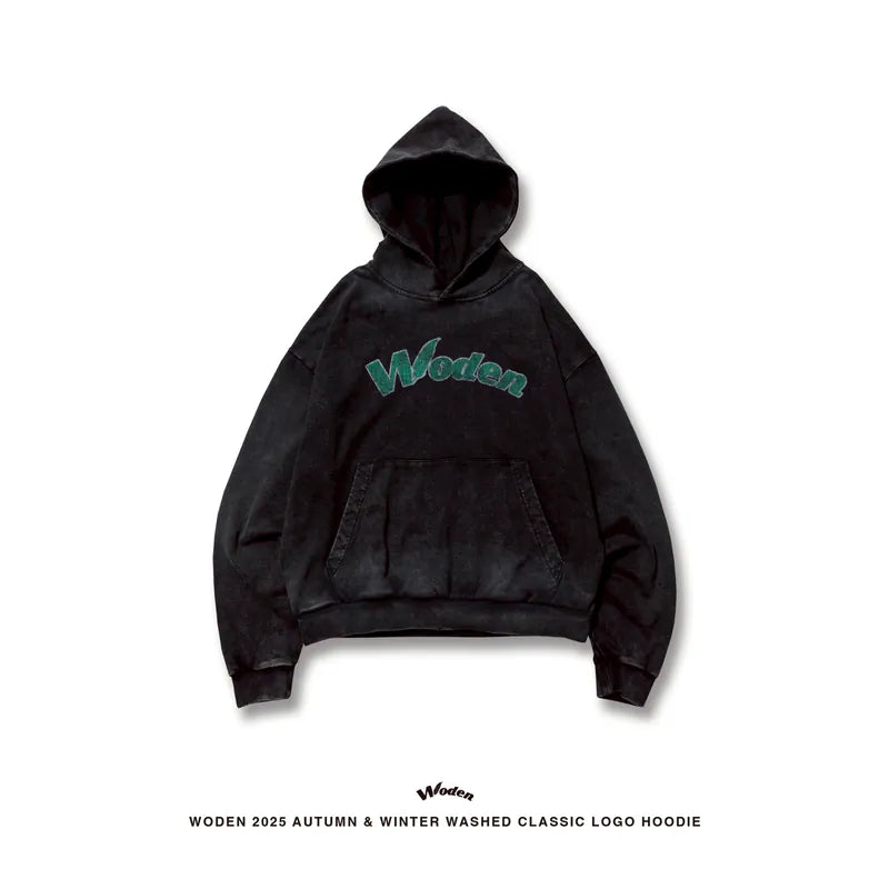 WD 25AW 014 Washed Classic LOGO Hoodie