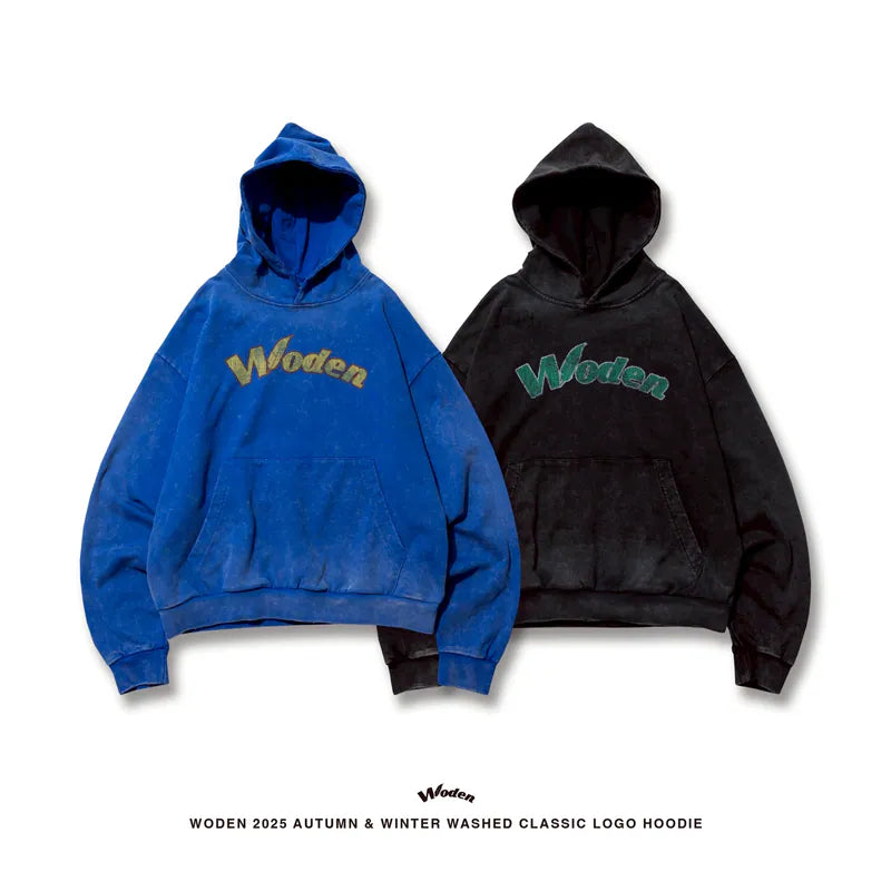 WD 25AW 014 Washed Classic LOGO Hoodie