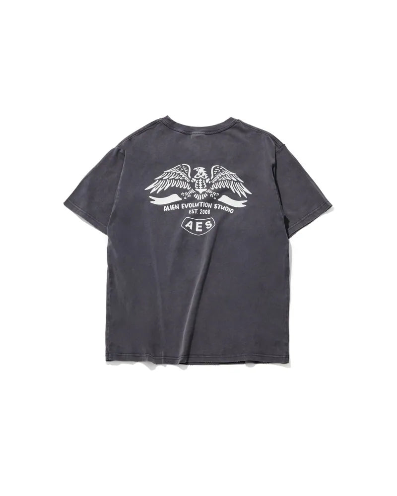 AES Skull Eagle Totem Vintage Washed Oversize Tee