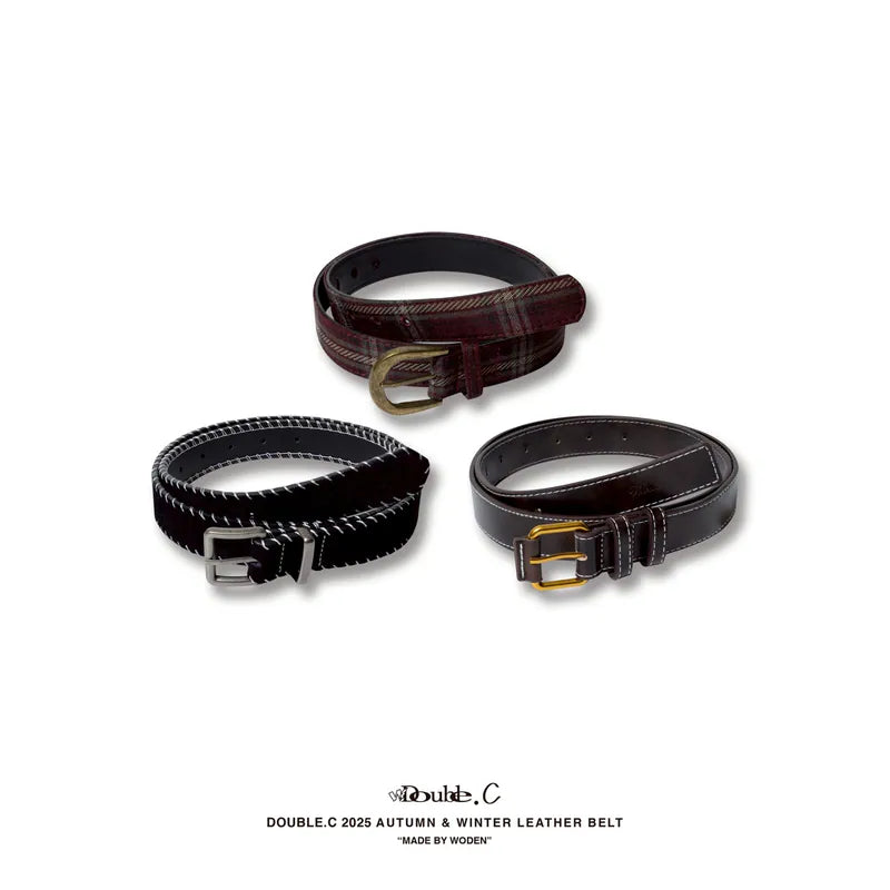 DoubleC 25AW Leather Belt