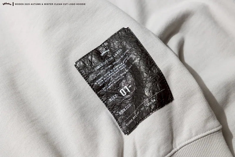 WODEN 2025 Autumn & Winter 023 Clean Cut LOGO Hoodie