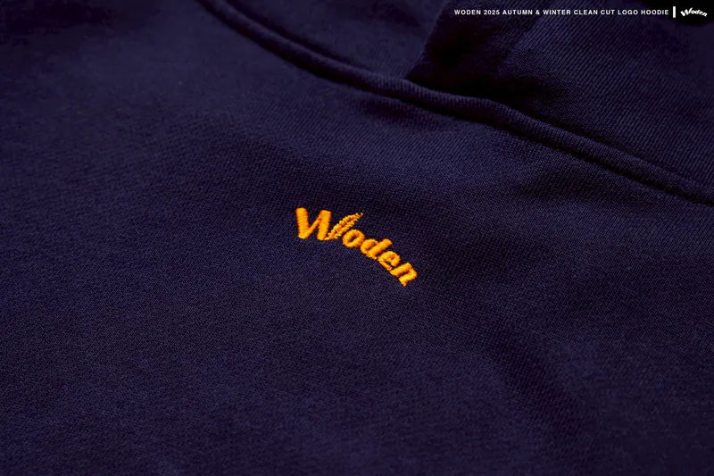 WODEN 2025 Autumn & Winter 023 Clean Cut LOGO Hoodie