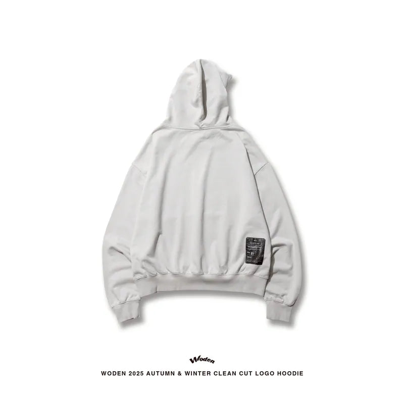 WODEN 2025 Autumn & Winter 023 Clean Cut LOGO Hoodie