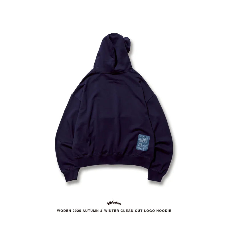 WODEN 2025 Autumn & Winter 023 Clean Cut LOGO Hoodie