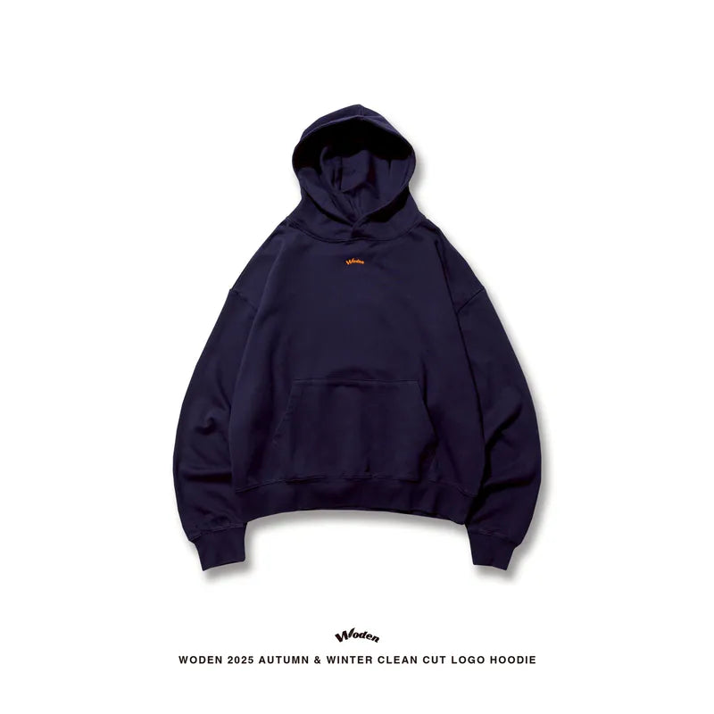 WODEN 2025 Autumn & Winter 023 Clean Cut LOGO Hoodie