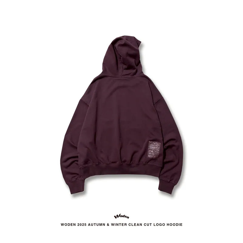 WODEN 2025 Autumn & Winter 023 Clean Cut LOGO Hoodie
