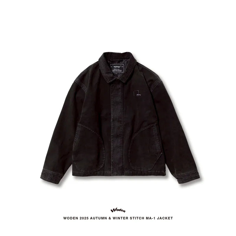 WODEN 2025 Autumn & Winter 020 Stitch MA-1 Jacket