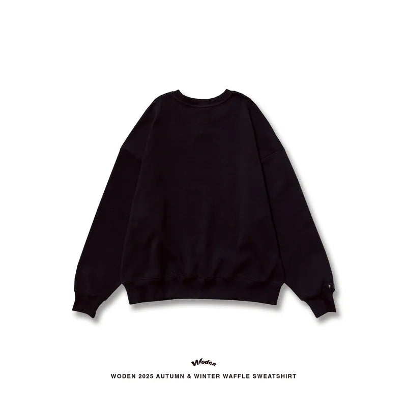 WODEN 2025 Autumn & Winter 021 Waffle Sweatshirt