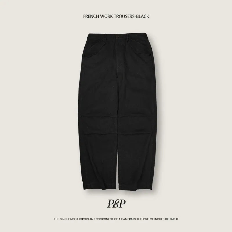 P.B.P - FRENCH WORK TROUSERS - BLACK