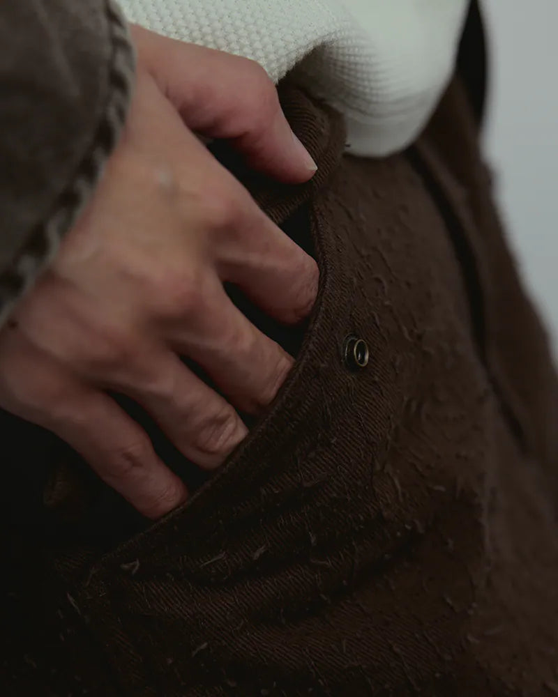 P.B.P - FRENCH WORK TROUSERS - BROWN