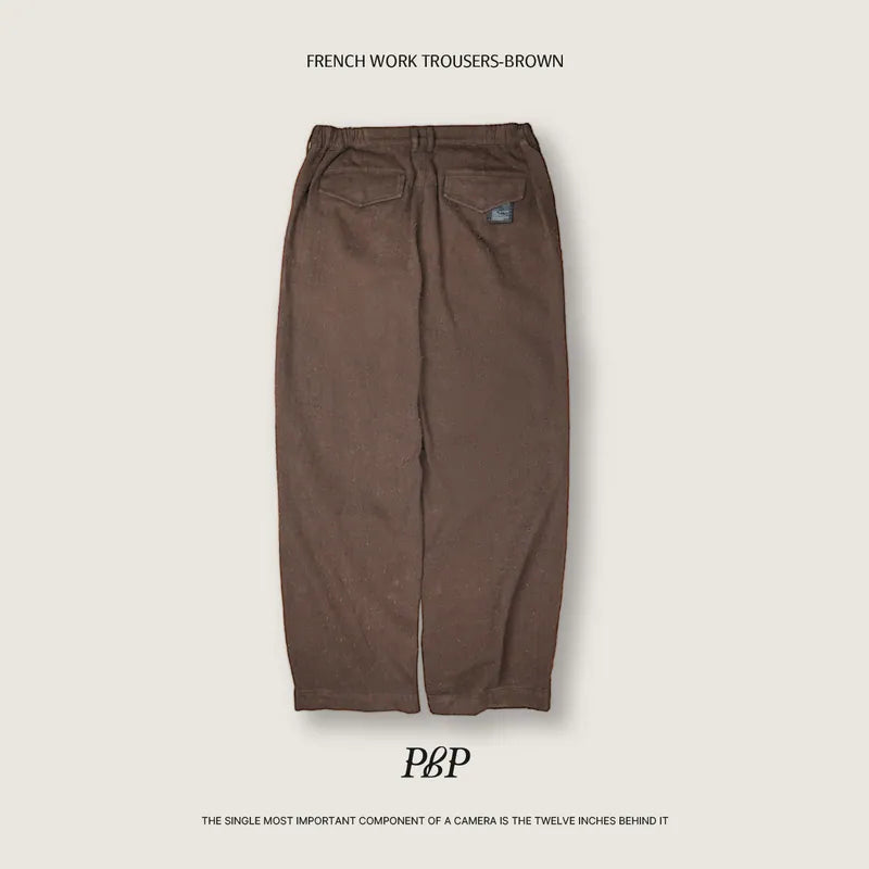 P.B.P - FRENCH WORK TROUSERS - BROWN