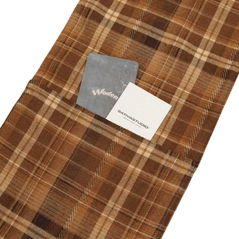 WODEN x SATIVASTUDIO WSF-01 “Vintageism” Hooded Scarf with Pocket