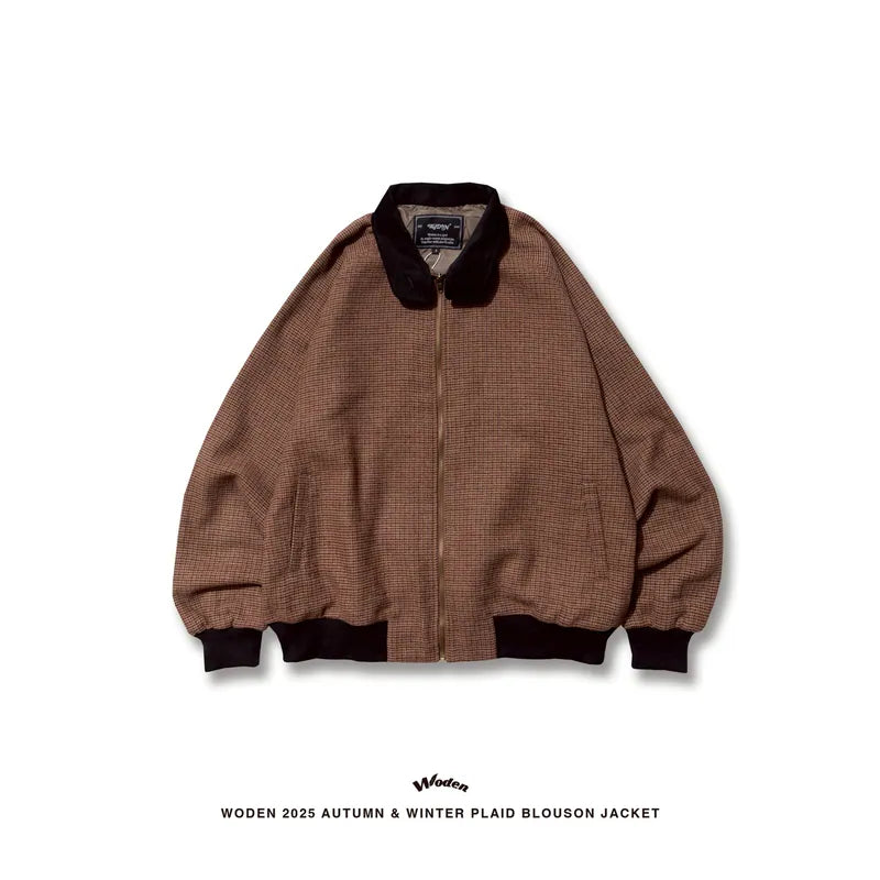 WODEN 2025 Autumn & Winter 022 Plaid Blouson Jacket