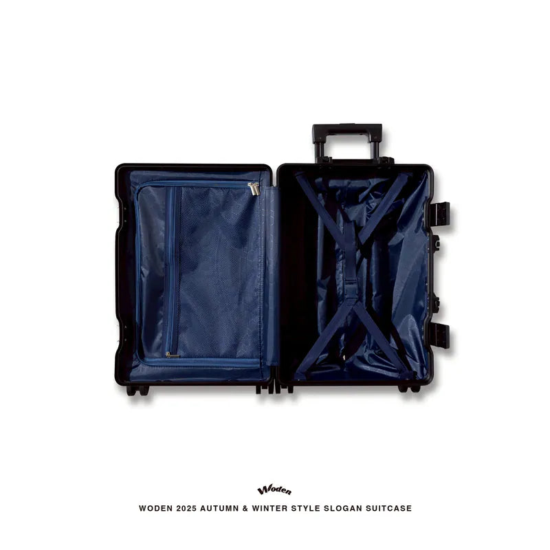 WODEN 2025 Autumn & Winter 024 Style Slogan Suitcase
