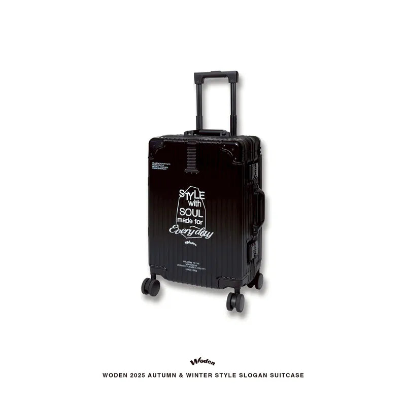 WODEN 2025 Autumn & Winter 024 Style Slogan Suitcase