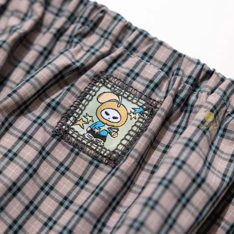 YOKO Paneled Check Skirt