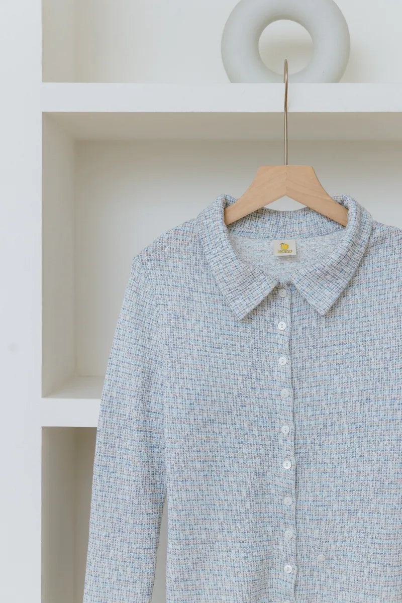 YOKO Textured Knit Cardigan