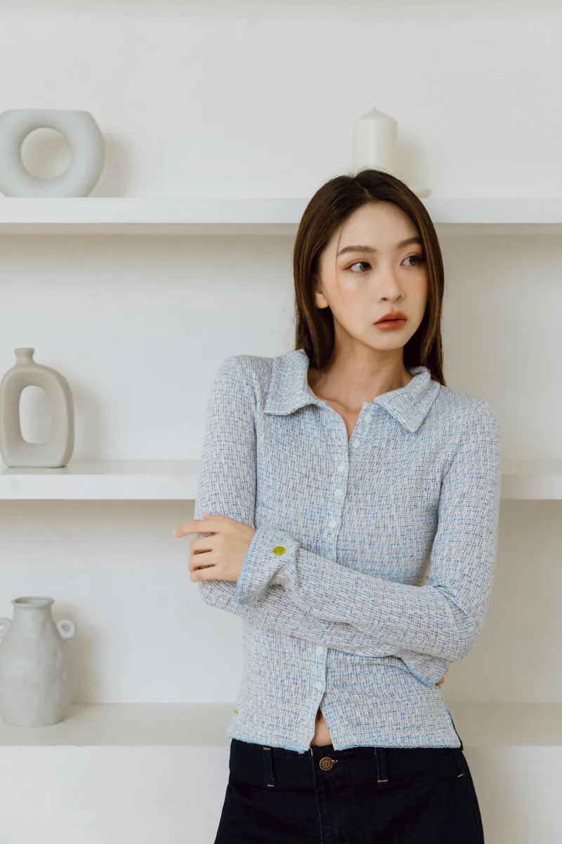 YOKO Textured Knit Cardigan