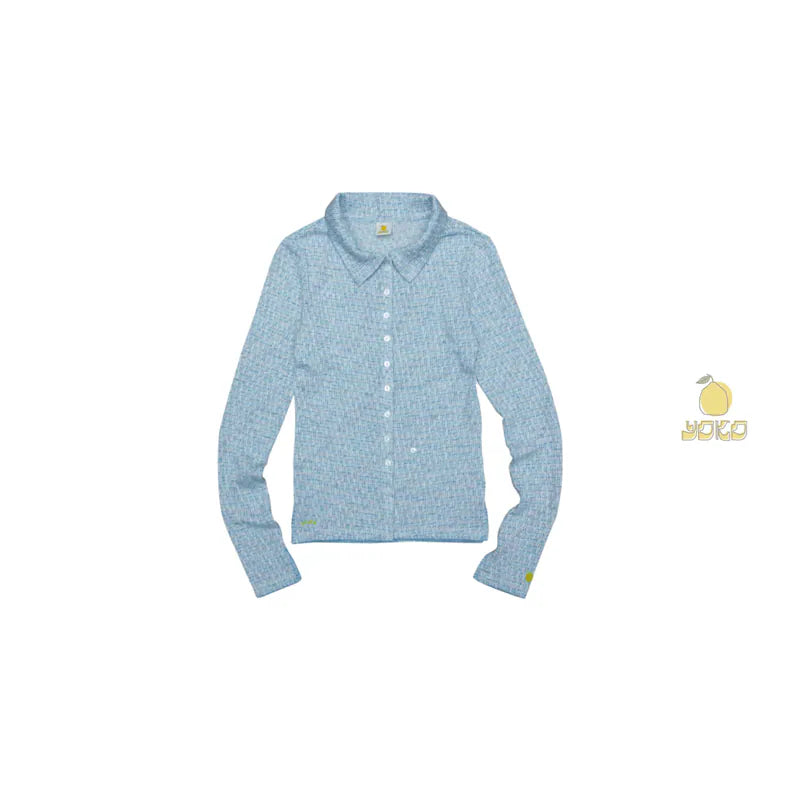 YOKO Textured Knit Cardigan