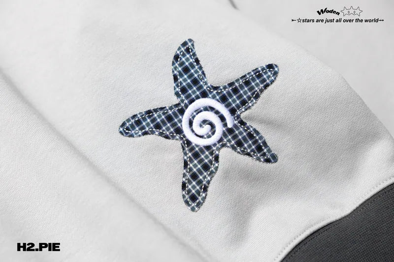 WODEN® X H2.PIE® Plaid Star Patch Sweatshirt