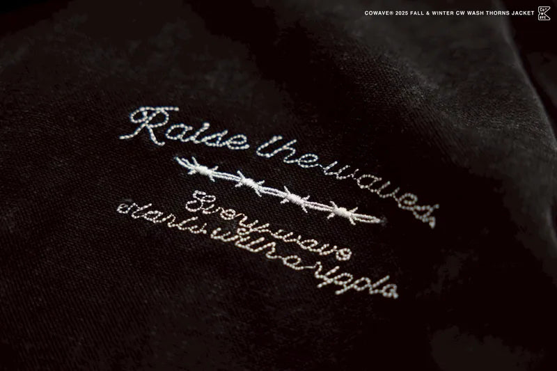 COWAVE 2025 Fall & Winter Wash Thorns Jacket