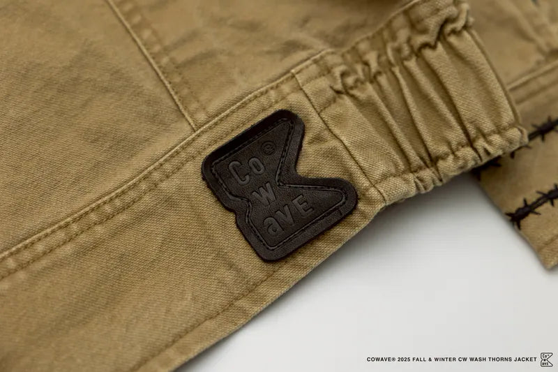 COWAVE 2025 Fall & Winter Wash Thorns Jacket
