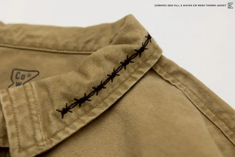 COWAVE 2025 Fall & Winter Wash Thorns Jacket