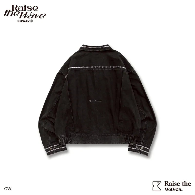 COWAVE 2025 Fall & Winter Wash Thorns Jacket