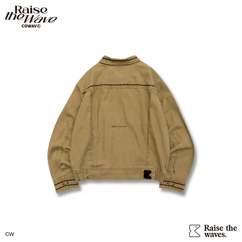 COWAVE 2025 Fall & Winter Wash Thorns Jacket