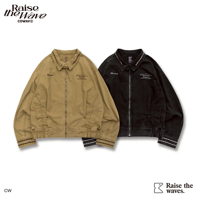 COWAVE 2025 Fall & Winter Wash Thorns Jacket