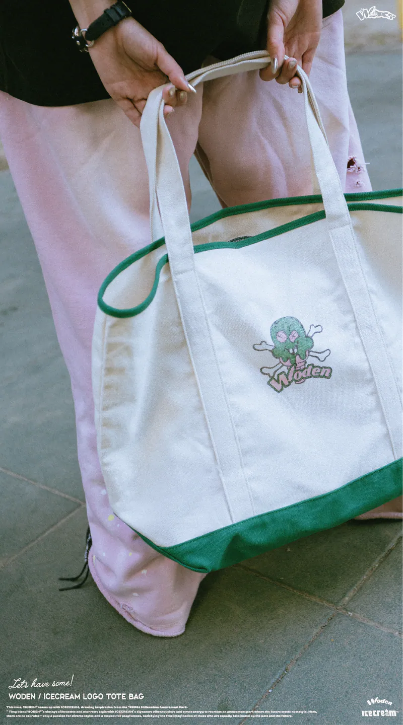 WODEN / ICECREAM 25AW 031 LOGO Tote Bag