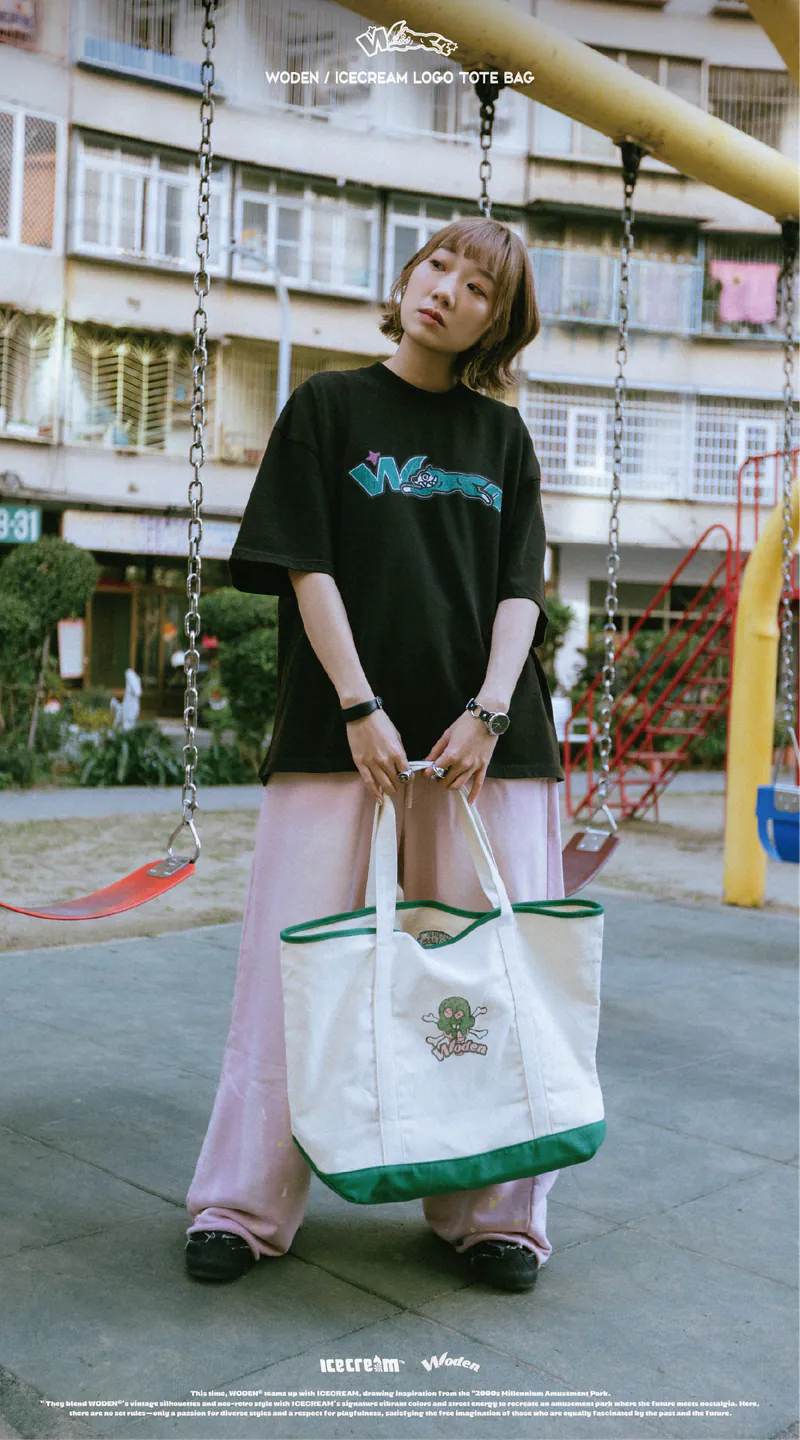 WODEN / ICECREAM 25AW 031 LOGO Tote Bag