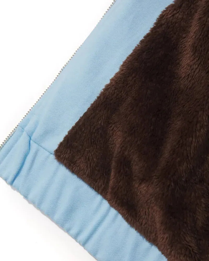 AES Patch Fleece Lined Zip Up Hoodie