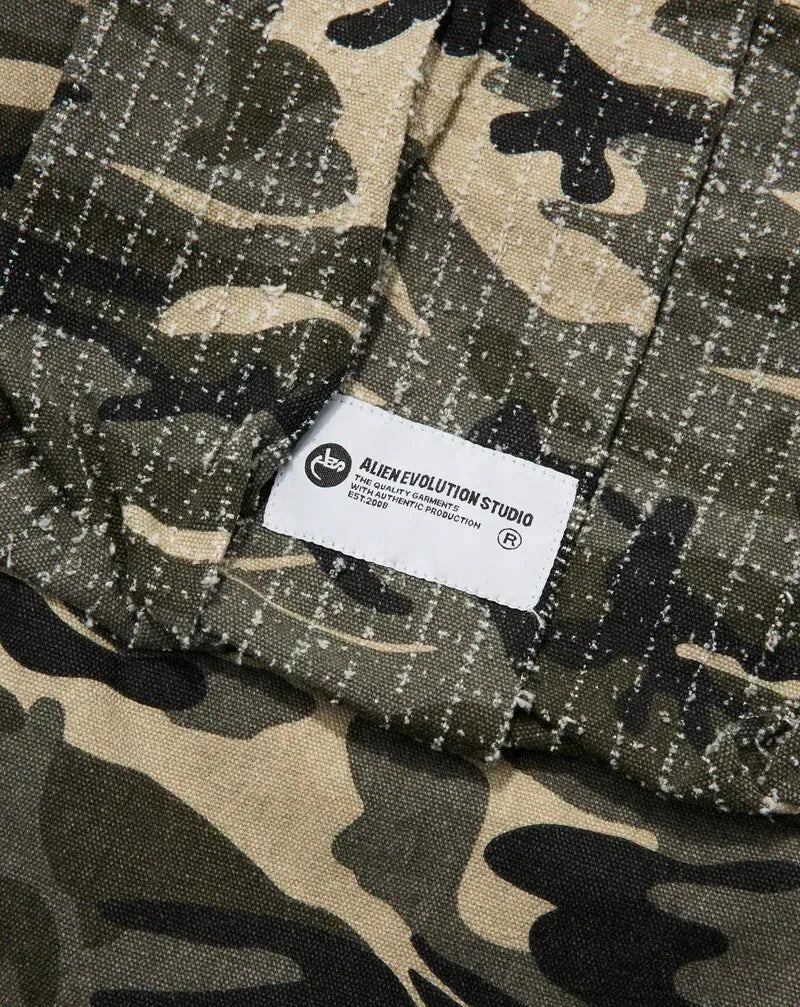 AES Washed Wide-Leg Cropped Pants