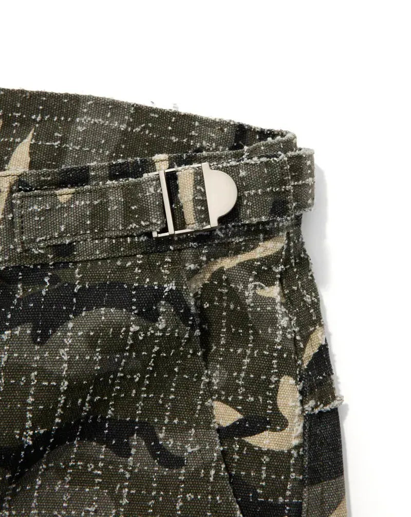 AES Washed Wide-Leg Cropped Pants