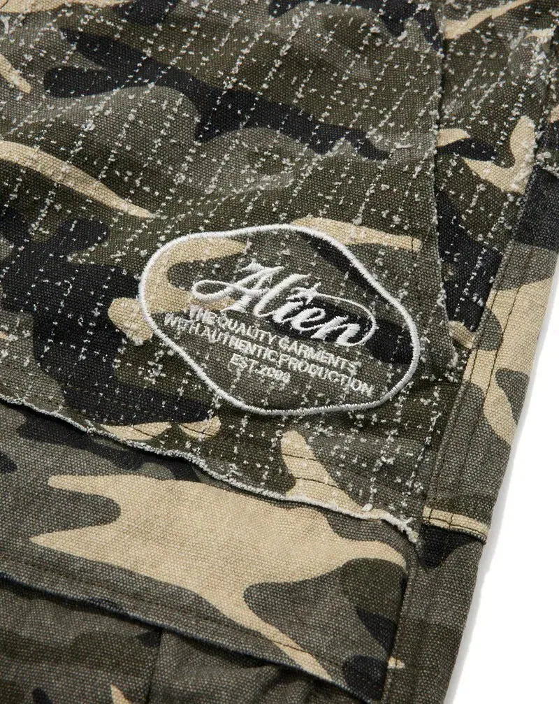 AES Washed Wide-Leg Cropped Pants