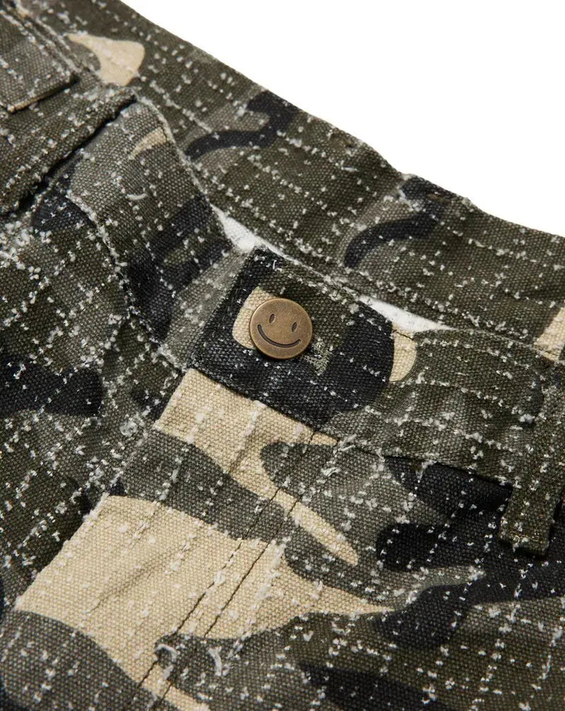 AES Washed Wide-Leg Cropped Pants