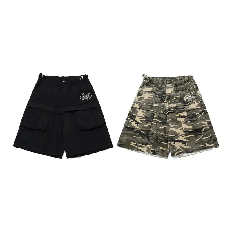 AES Washed Wide-Leg Cropped Pants