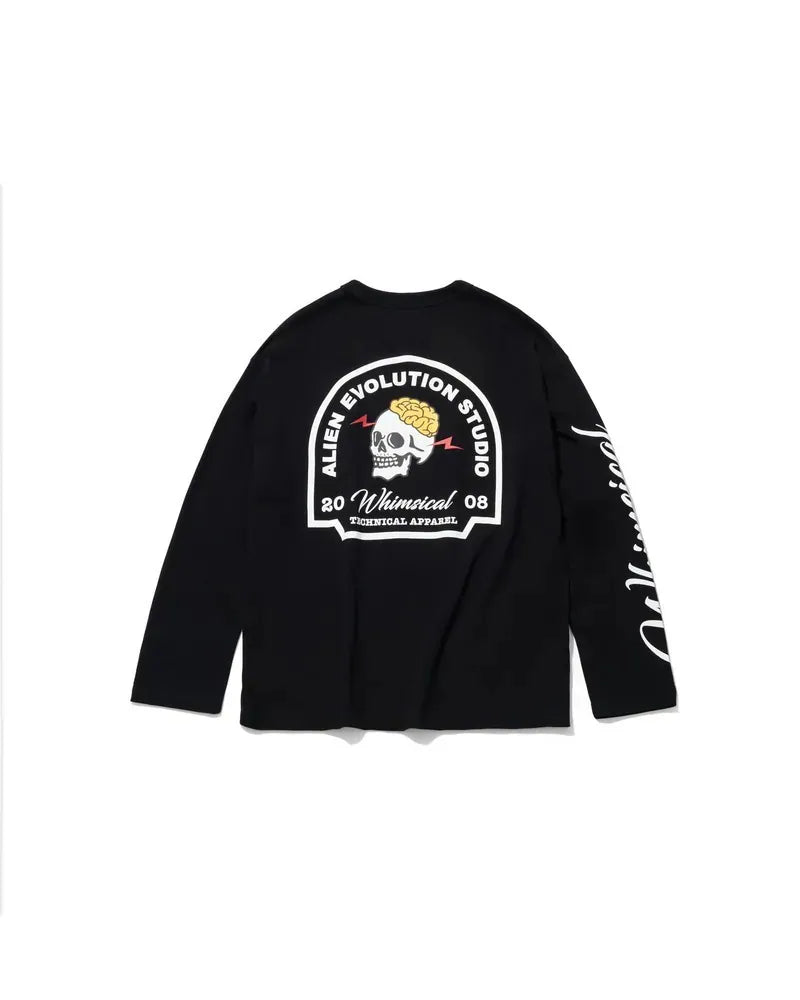 AES WHIMSICAL SKULL LONG-SLEEVE TEE