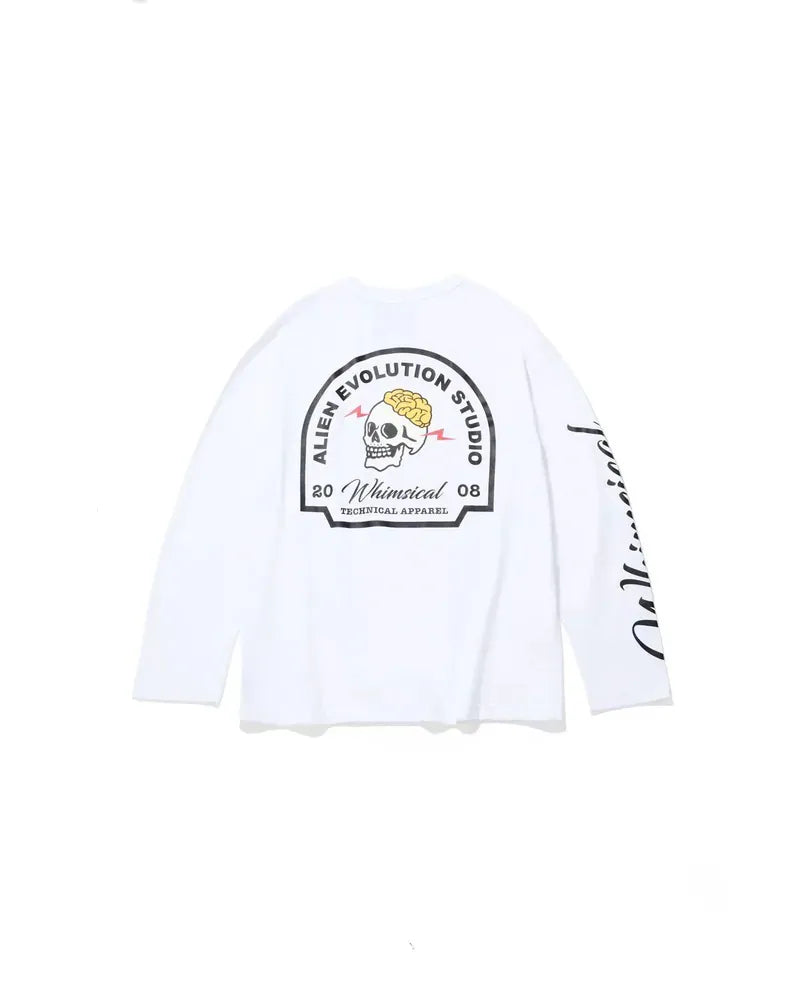 AES WHIMSICAL SKULL LONG-SLEEVE TEE