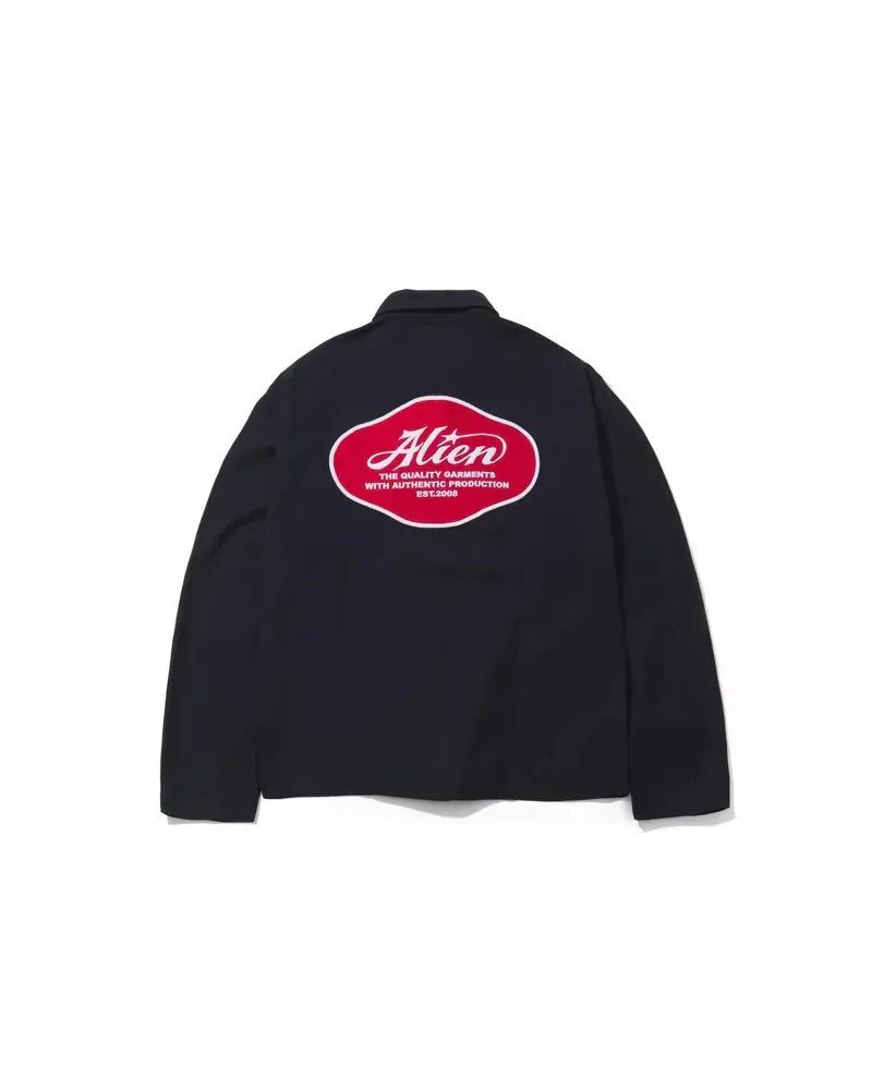 AES Alien Star Applique Washed Polo Shirt