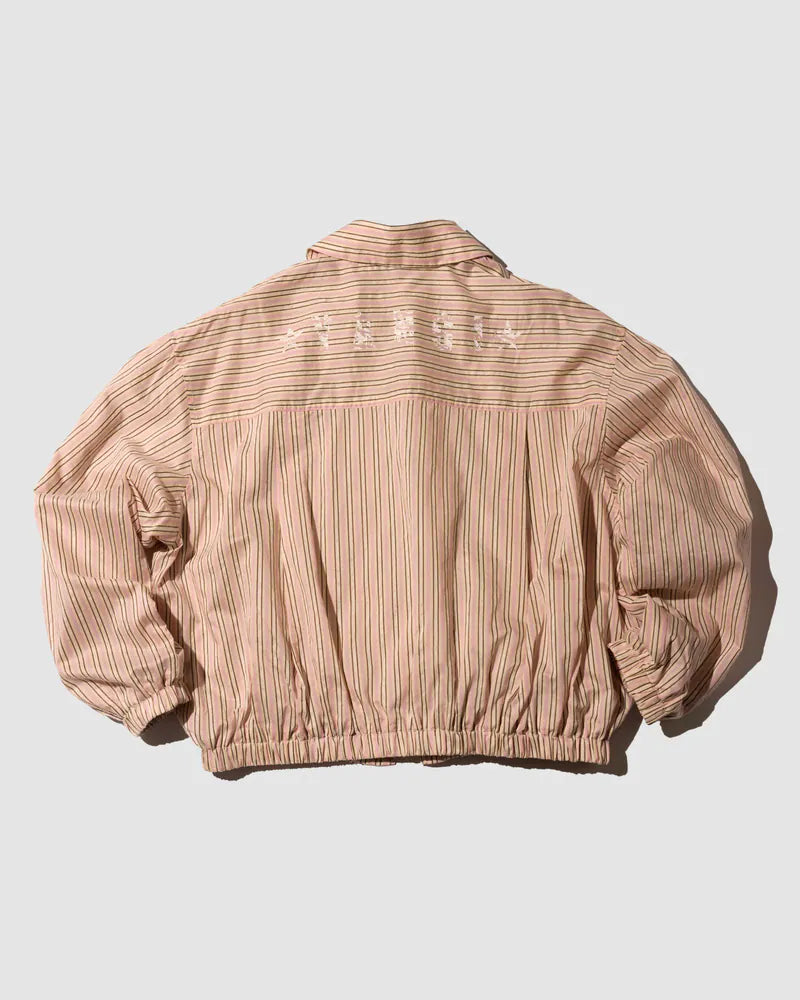 YANGI Pinstripe Blouson Jacket