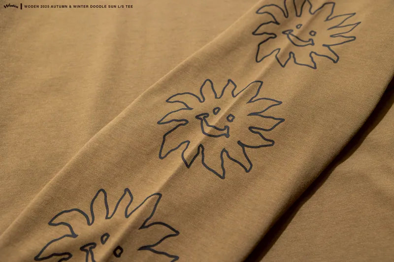 WODEN 2025 Autumn & Winter 034 Doodle Sun L/S Tee