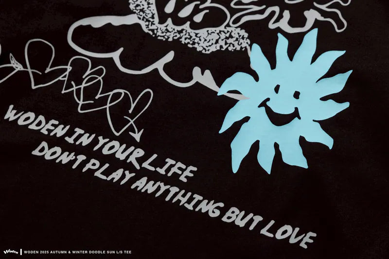 WODEN 2025 Autumn & Winter 034 Doodle Sun L/S Tee