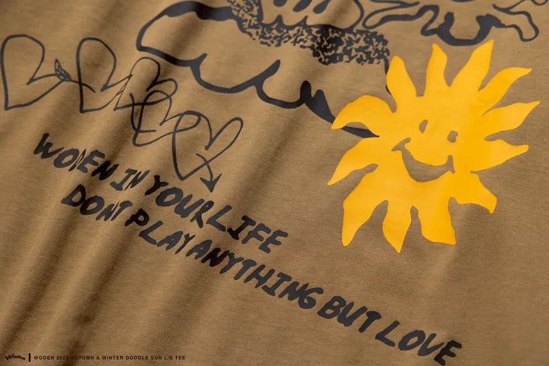 WODEN 2025 Autumn & Winter 034 Doodle Sun L/S Tee